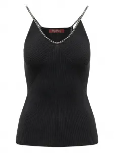 Топ Mina в рубчик MAX MARA, черный