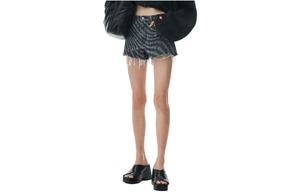 Джинсовые шорты женские серые Alexander Wang SS24