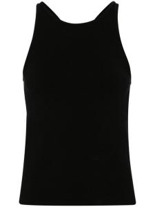 Max Mara трикотажный топ без рукавов, черный