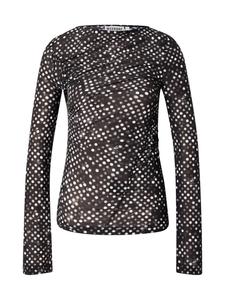 WEEKDAY Лонгслив 'Olivia' в черном цвете