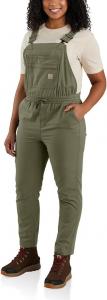 Carhartt Women's Force Relaxed Fit Ripstop комбинезон, Dusty Olive