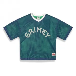 Футболка Grimey Sweet Science Reversible Mesh Boxy short sleeve v neck, зеленый