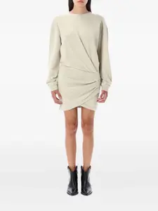 Мини-платье из флиса Pipper с закручивающимся спереди MARANT ÉTOILE, нейтральный