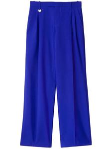 Шерстяные брюки строгого кроя Burberry, синий