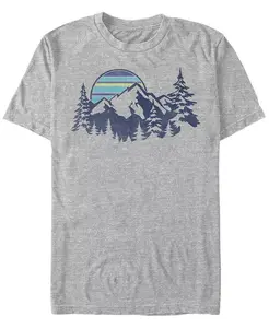 Мужская футболка с коротким рукавом Generic Additude Mount Range Fifth Sun, серый