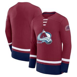 Мужская футболка с длинным рукавом Colorado Avalanche High Point бордового цвета Fanatics