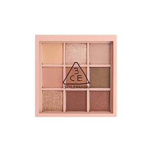 Тени для век с девятью оттенками, легко растушевываются, создают естественный контур 3CE