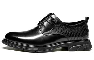 Мужские повседневные туфли LEAVELAND низкие черно-коричневые