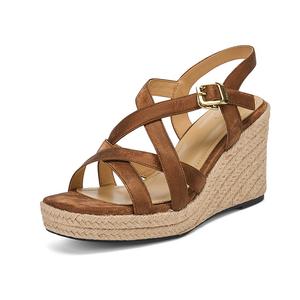 Yeezyy Reezy Женские сандалии с одной застежкой коричневые, цвет Brown