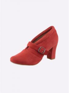 Туфли-лодочки с высоким передом красного цвета Andrea Conti