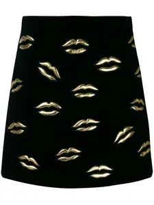 А-образная мини-юбка с принтом Givenchy, черный