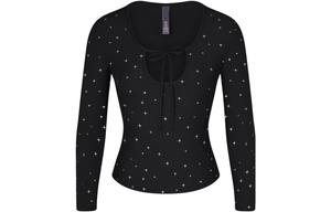 Футболка женская ONYX SPARKLE PRINT/Onyx Glitter Print Skims