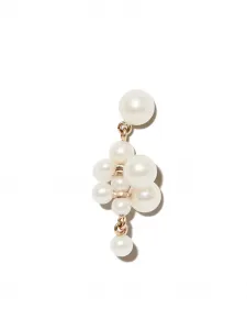 Серьга Petit Celli из желтого золота с жемчугом Sophie Bille Brahe, золотой