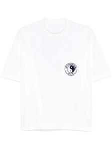 FURSAC футболка с фактурным декором, белый