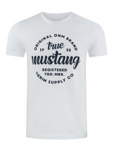 Футболка Mustang Basic Print, белый