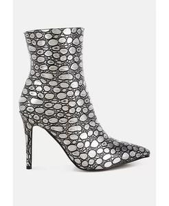 Ботильоны Moolah с тиснением на шпильке London Rag, синий