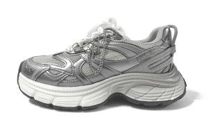 Женские кеды Radiant Moon, нескользящие, дышащие, увеличивающие рост, низкие, массивные, серебристые CAMEL, Silver