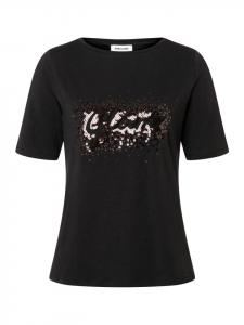 эластичная рубашка с короткими рукавами черного цвета More & More