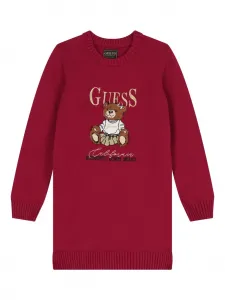 Вязаное платье "Тедди" Guess kids, красный