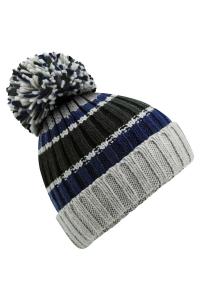 Полосатая шапка Hygge Beechfield, синий