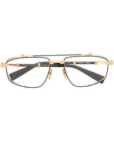 Balmain Eyewear очки-пилоты в двух тонах, черный