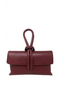 Клатч с плечевым ремнем в виде доллара. Chicca Borse, Bordeaux