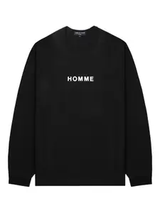 Толстовка с логотипом Homme Comme des Garçons Homme, черный
