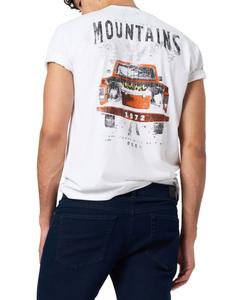 Мужская футболка с круглым вырезом Tobin Buffalo David Bitton, Optic white