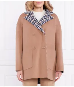 Двустороннее шерстяное пальто Max&Co., коричневый