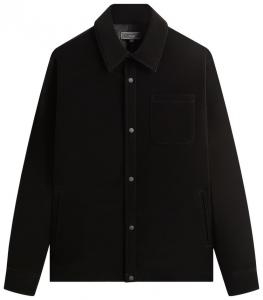 Куртка-рубашка Kith Sueded Tech Brixton Puffed Shirt Jacket, цвет, черный