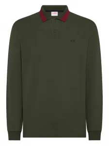 Поло из пике Sun68, зеленый