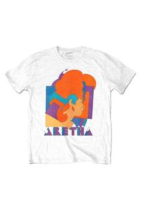 Хлопковая футболка Milton с графическим рисунком Aretha Franklin, белый