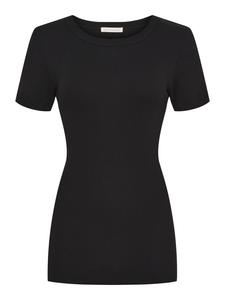 Seamless Basic Классическая футболка с коротким рукавом черного цвета