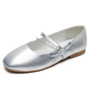 GOSO Серебряные туфли Мэри Джейн, цвет Silver