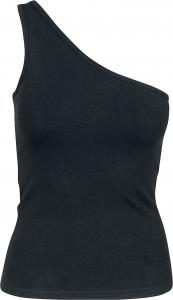 Топ Urban Classics Ladies Asymmetric Top, черный