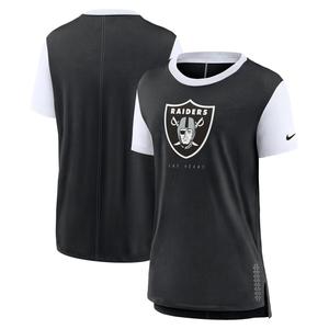 Женская черная футболка Nike Las Vegas Raiders Team Nike
