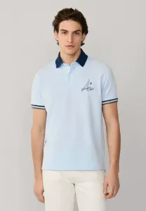 Поло с нашивкой спереди Façonnable, Horizon Blue