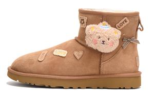 UGG Классические мини термостойкие устойчивые к истиранию короткие зимние ботинки Women's Brown