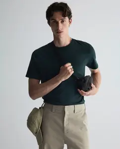 Однотонная футболка Sfera, темно-зеленый