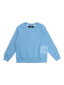 Толстовка с логотипом Versace Kids, синий