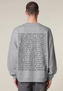 Толстовка ALL A DREAM BACK PRINT UNISEX Mira Paris, пятнистый серый