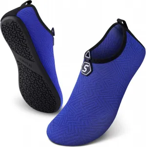 Водные тапочки SEEKWAY, быстросохнущие акваноски, обувь для босых ног, легкое надевание, для пляжа, бассейна, плавания, реки, йоги, озера, серфинга, для женщин и мужчин, черные SK001, синий