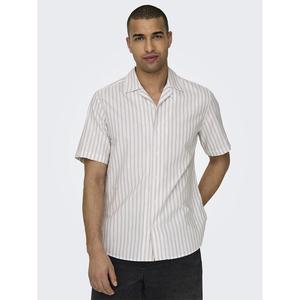 Рубашка с коротким рукавом Only & Sons Alvaro Resort Oxford, бежевый