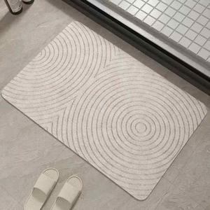 AOVOC Ковер 60х120 см для ванной комнаты, японский стиль, римский узор, впитывающий, нескользящий