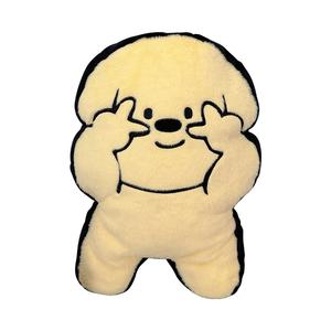 MENGMENGBUNNY Плюшевая кукла Peace Sign Multicolor Pink Puppy, высота 52 см