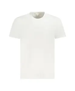 Белая хлопковая футболка с круглым вырезом и вышивкой. Calvin Klein, белый