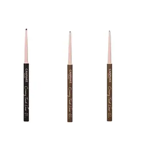 Набор подводок для глаз Smoothing Clothing Sets 0,09г+0,09г CANMAKE, Three-Piece Set: 02 коричневый+01 черный+02 коричневый