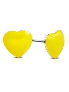 Bungsa Детские серьги-гвоздики солнечно-желтого цвета