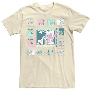 Мужская футболка с квадратным логотипом MTV Music Licensed Character