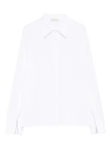 Рубашка с манжетами на пуговицах Peserico, белый